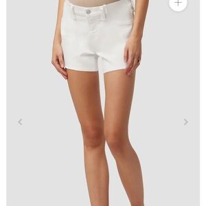 Hudson Maternity White Jean Shorts